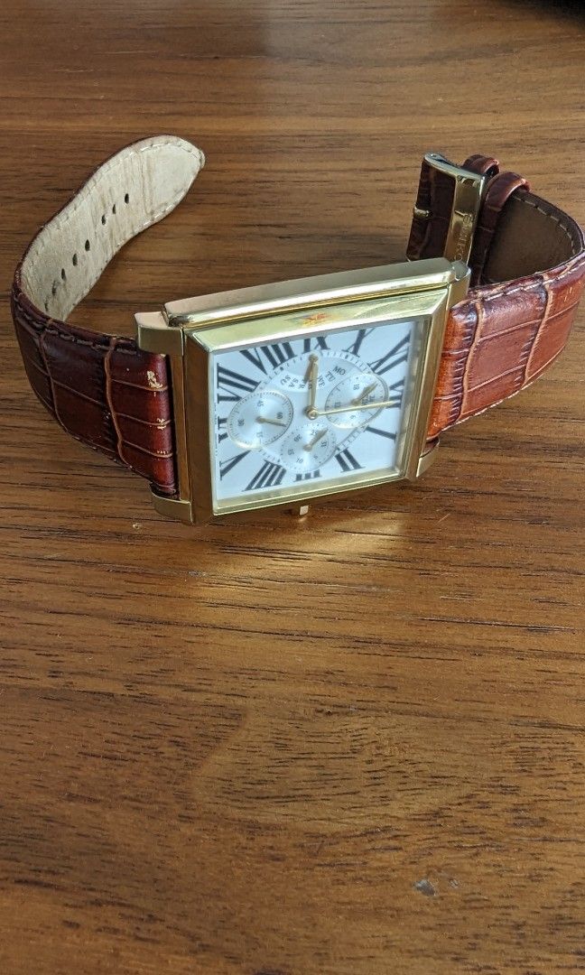 Mens gold 2024 dress watch
