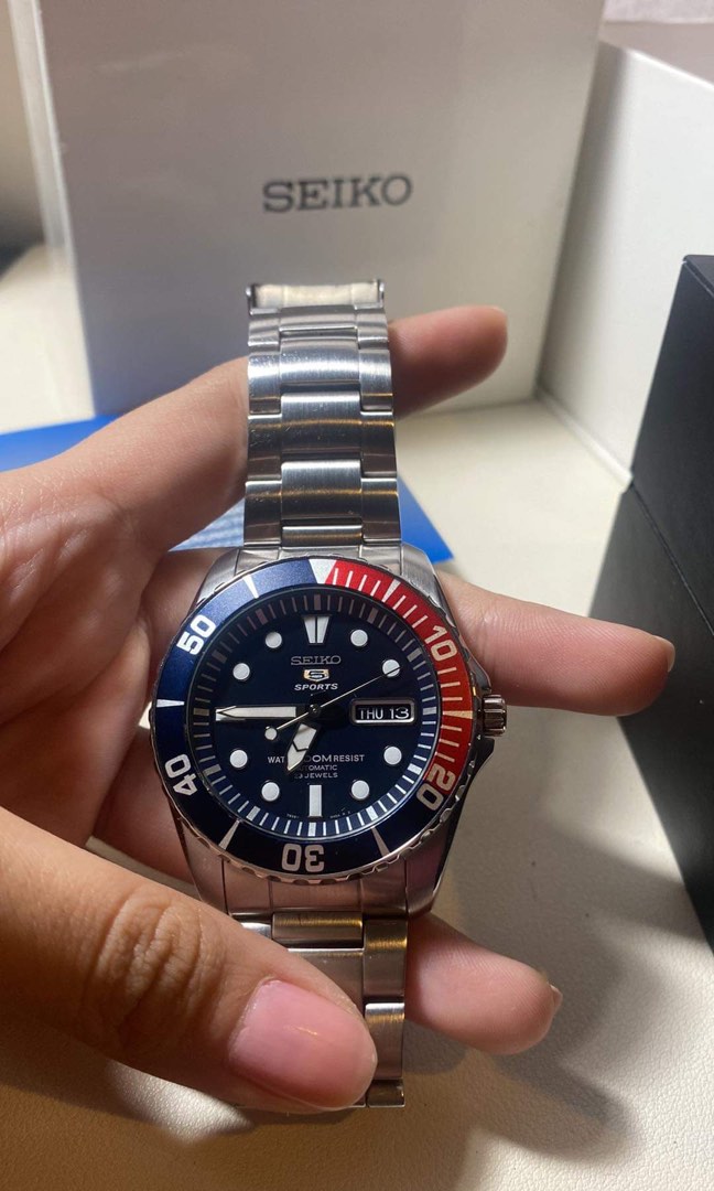 Seiko SNZF15 Pepsi Sea Urchin Men s Fashion Watches