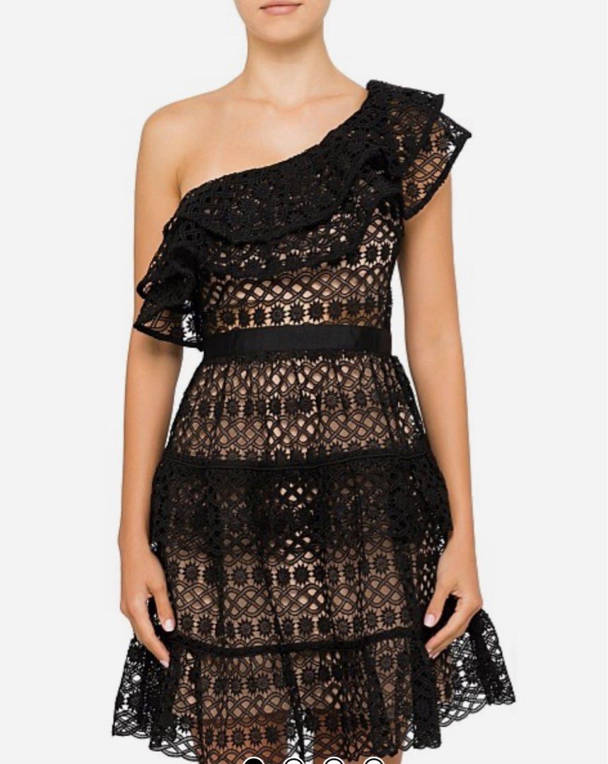 Self Portrait Floral Chain Mini Dress Women s Fashion Dresses