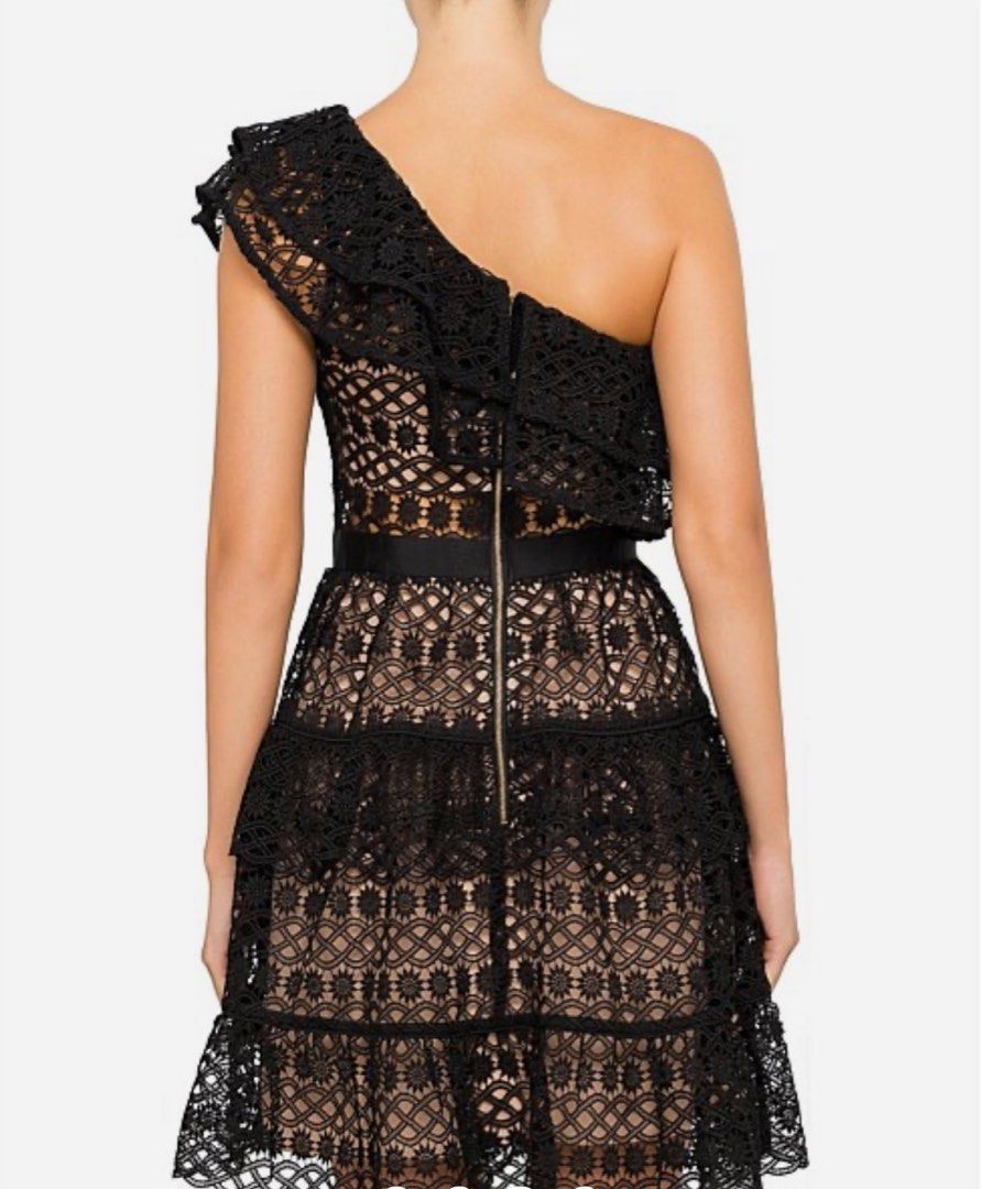 Self Portrait Floral Chain Mini Dress