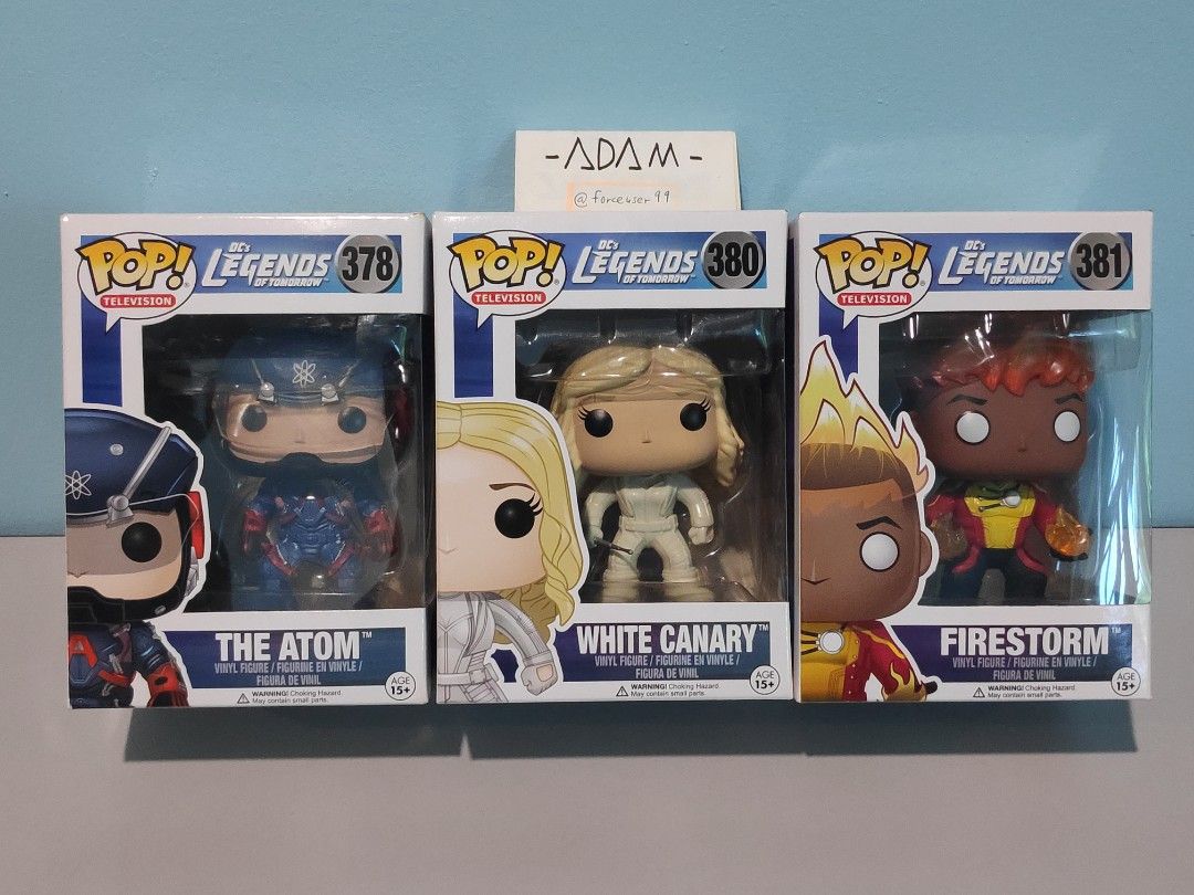 SET Funko Pop Legends of Tomorrow The Atom White Canary Sara Lance Firestorm