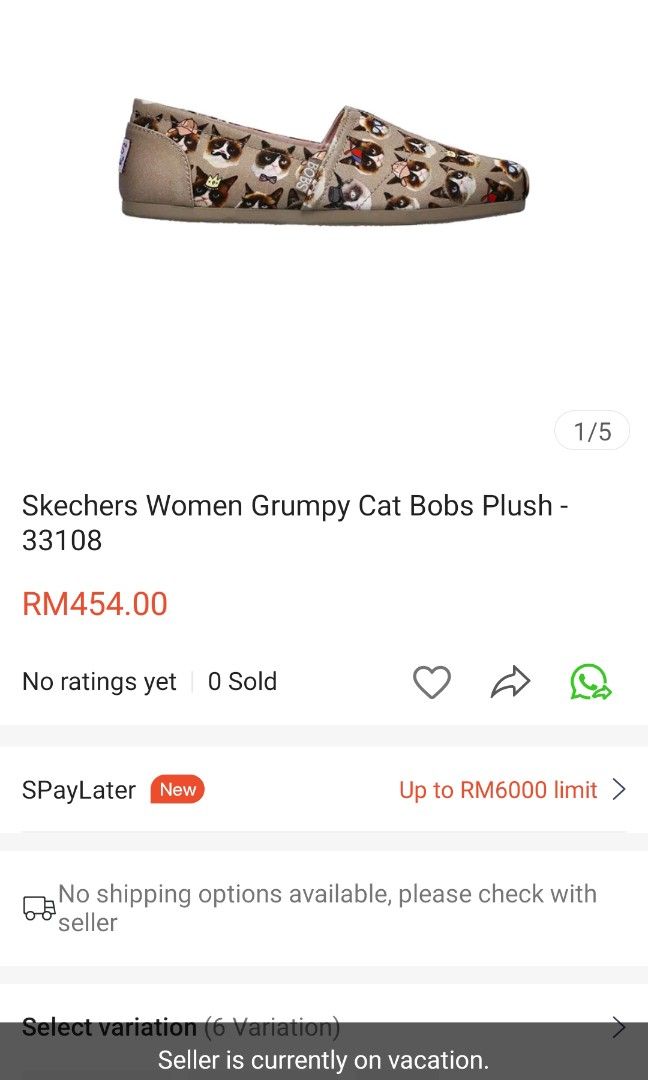 Bobs plush grumpy vacay hot sale