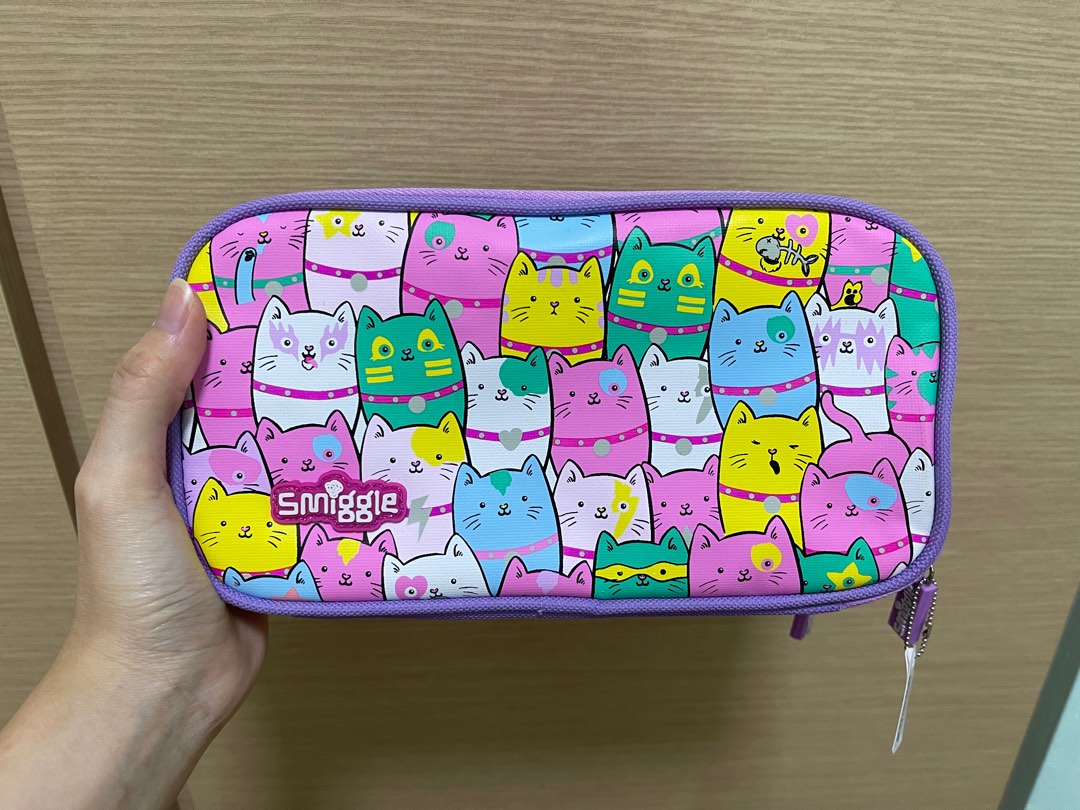 Smiggle Cat Pencil Case, Hobbies & Toys, Stationery & Craft, Stationery