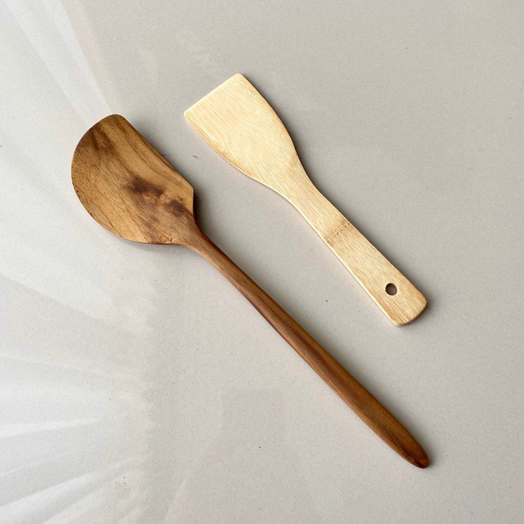 Spatula kayu sendok kayu alat sambel alat korek sambel sendok masak