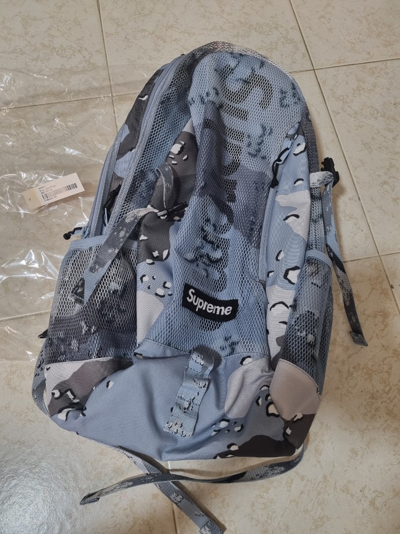 Buy Supreme Backpack 'Blue Chocolate Chip Camo' - SS20B4 BLUE CHOCOLATE  CHIP CAMO