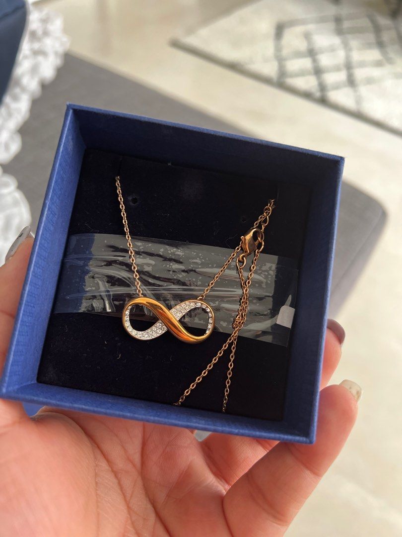 Infinity necklace swarovski on sale