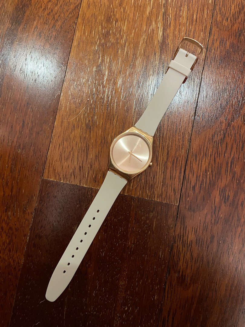 Swatch Rose Gold Watch, Women's Fashion, Watches & Accessories, Watches ...