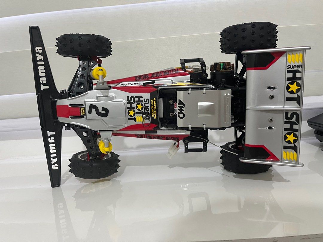 Voiture RC Tamiya Super Hot Shot 1/10 électrique 4x2 - Kit à Monter Vintage 2012 - Hors Route