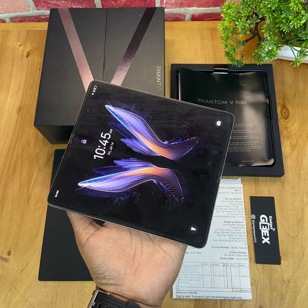 Techno Phantom v Fold 5G 12/256GB White LIke new Pajak resmi bea cukai ...