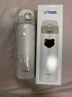 Tiger Thermos Water Bottle Tiger Mug Bottle 600ml Sahara One Touch Lightweight MMJ-A602WJ White