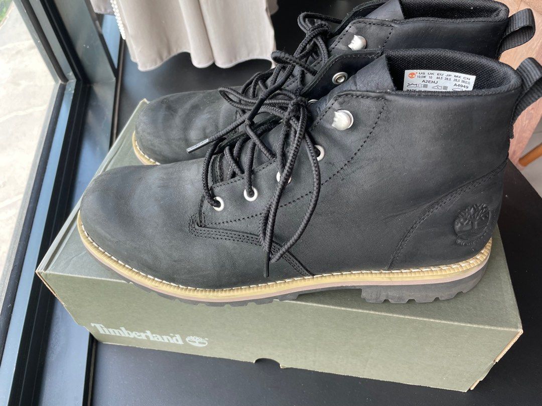 Timberland Black Boots Ortholite Men s Fashion Footwear Boots on Carousell