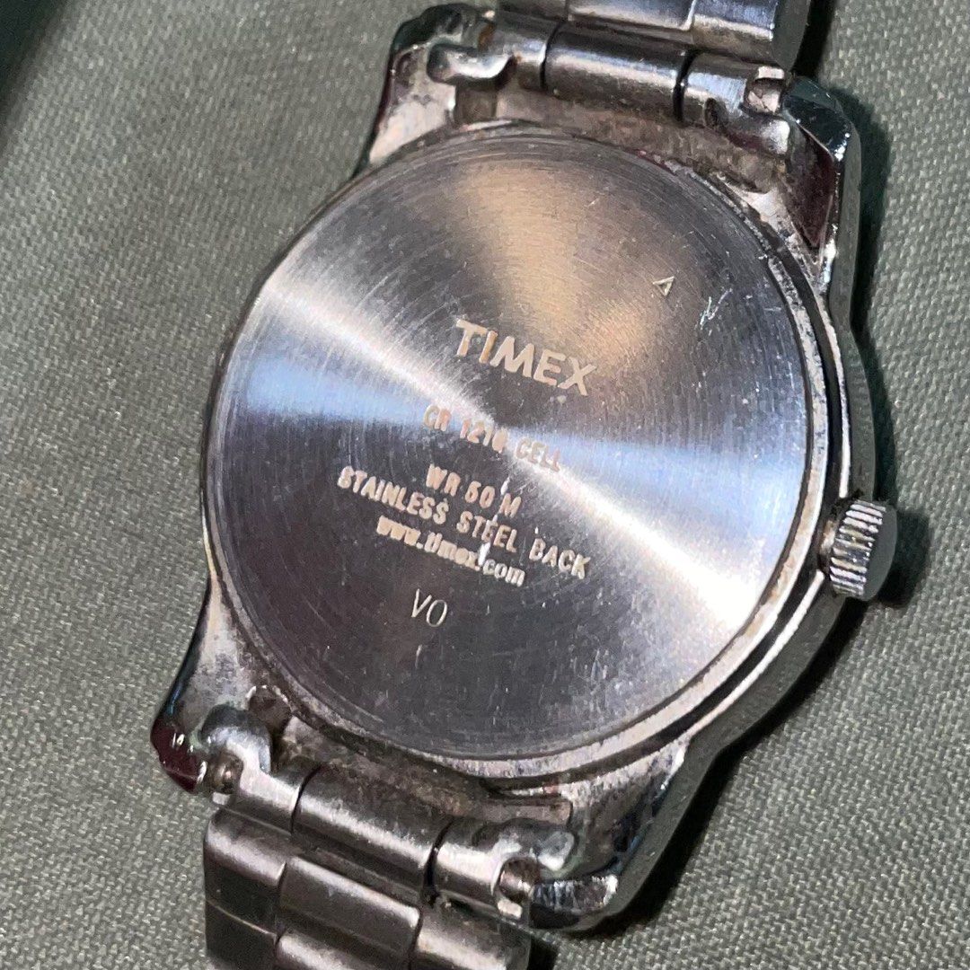 Timex wr50m stainless new arrivals steel back