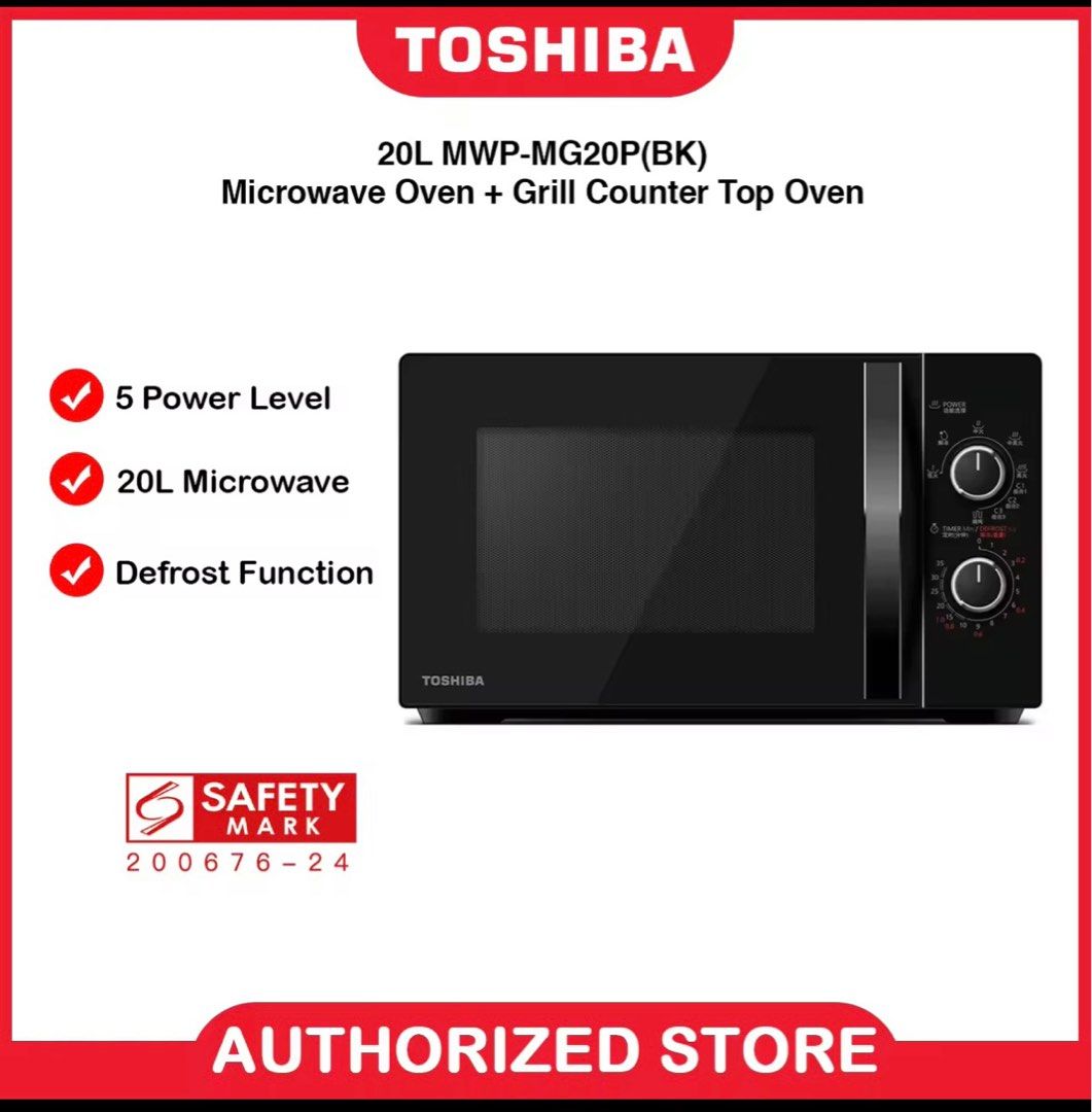 Toshiba Microwave Oven + Grill Counter Top Oven, TV & Home Appliances