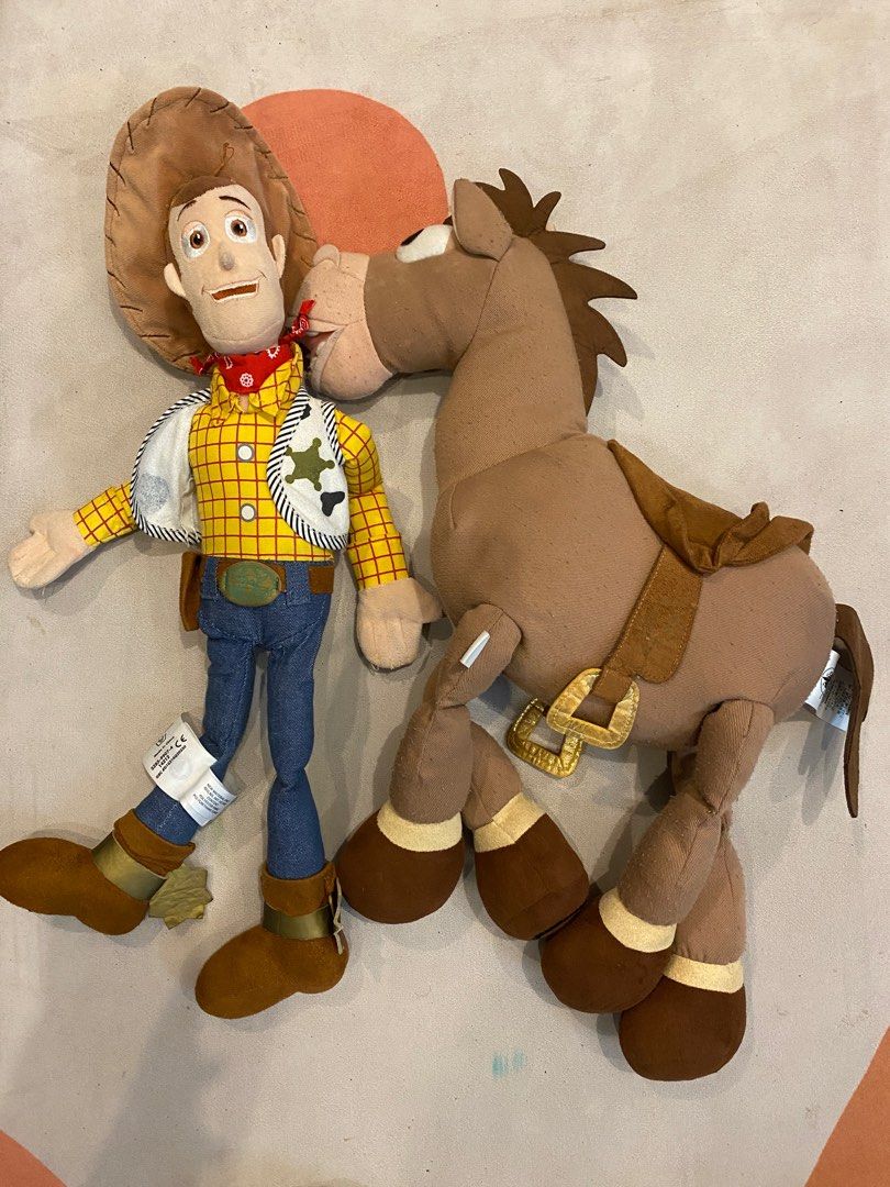 Toy Story Plushie Bundle (Category: Plushies & Soft Toys) located in Quezon City. Submitted by andreazee (Listing ID 1243099947, Image 2). Description: Take all 3 for 500 Sizes: 12 inches-18 inches.
