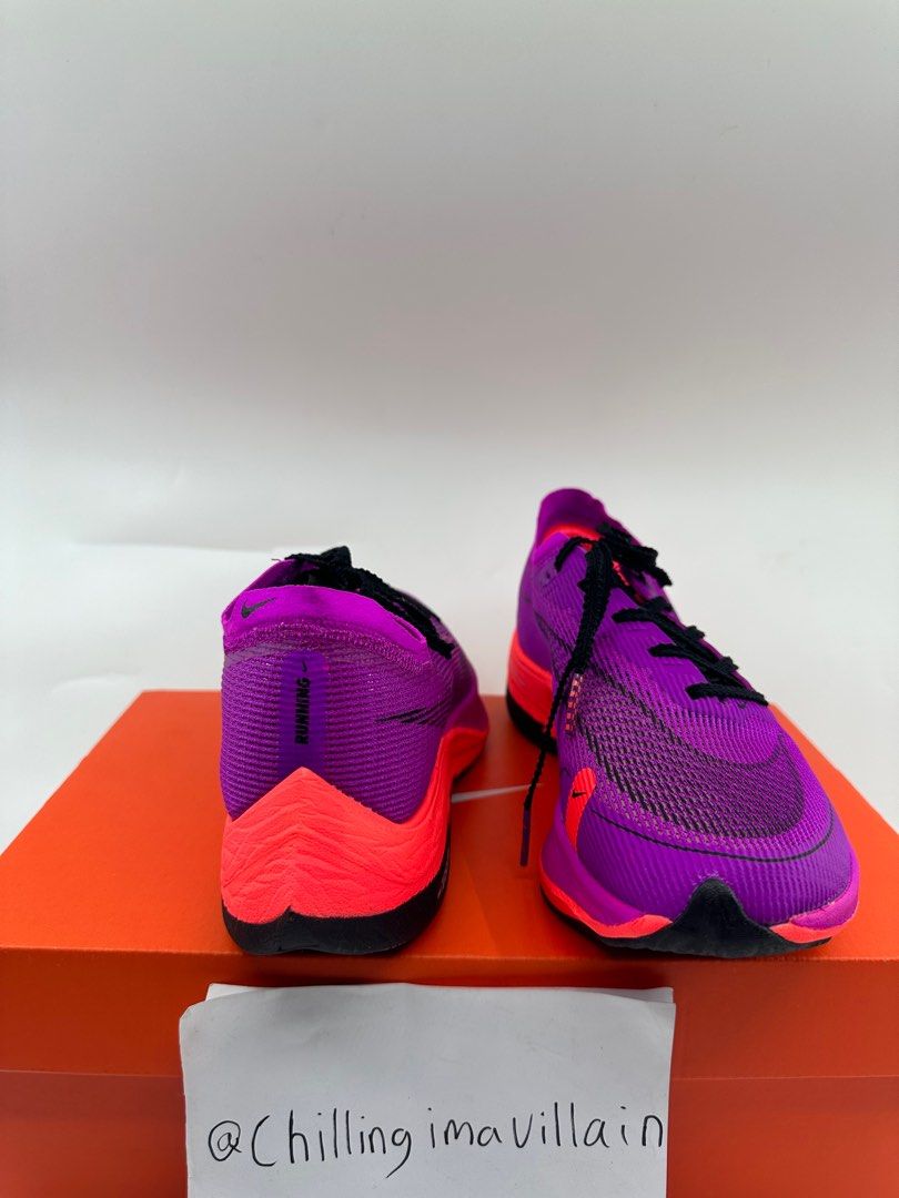 UK 4.5 5 Nike Zoomx Vaporfly Next 2 Hyper Violet Purple Orange