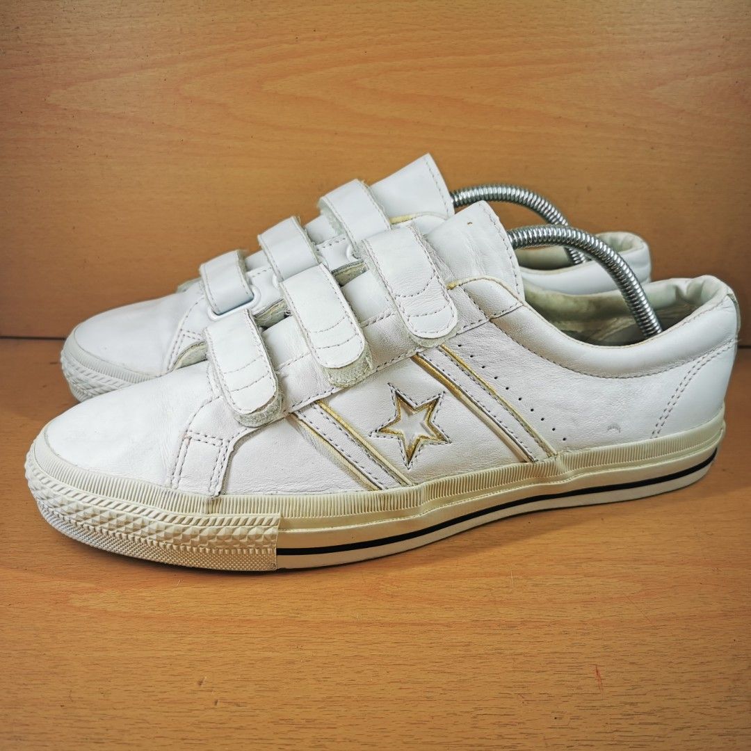 UKBundle UK9.5 27.5cm CONVERSE One Star 3V Leather Velcro Tag SKU 107718