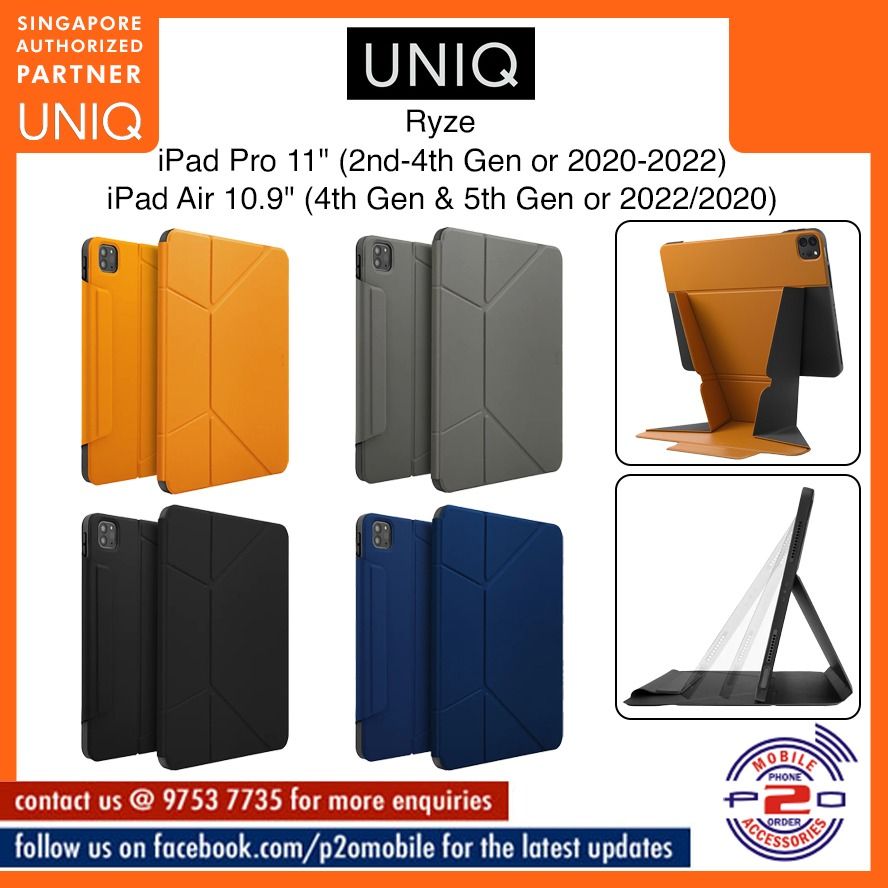 Uniq | Ryze iPad Pro 11 Case (2nd-4th Gen) Case Spaceblue / for iPad Pro 11 (2nd-4th Gen) / iPad Air 10.9 (4th Gen & 5th Gen)