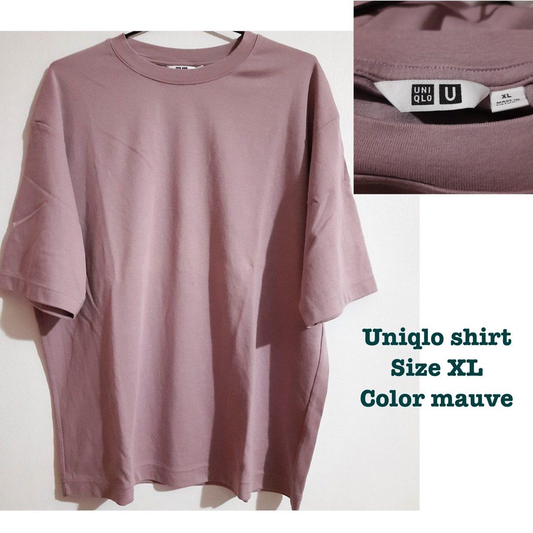 Uniqlo AIRISM Cotton oversized Pink T Shirt, Men's Fashion, Tops & Sets,  Tshirts & Polo Shirts on Carousell