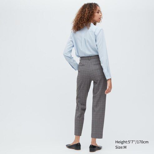 UNIQLO Check ezy ankle pants, Women's Fashion, Bottoms, Other