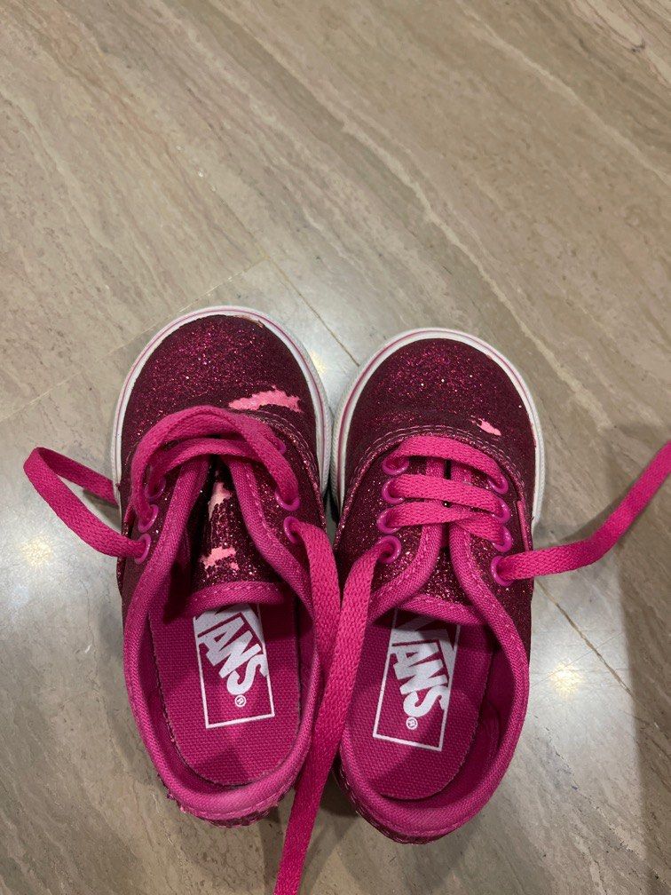 Glitter vans baby discount