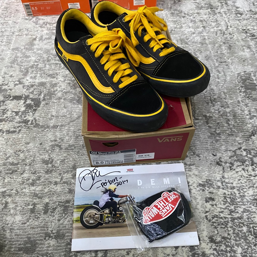 Old School Pro Vans Padin Musa Original, Men's Fashion, Footwear, Sneakers  on Carousell