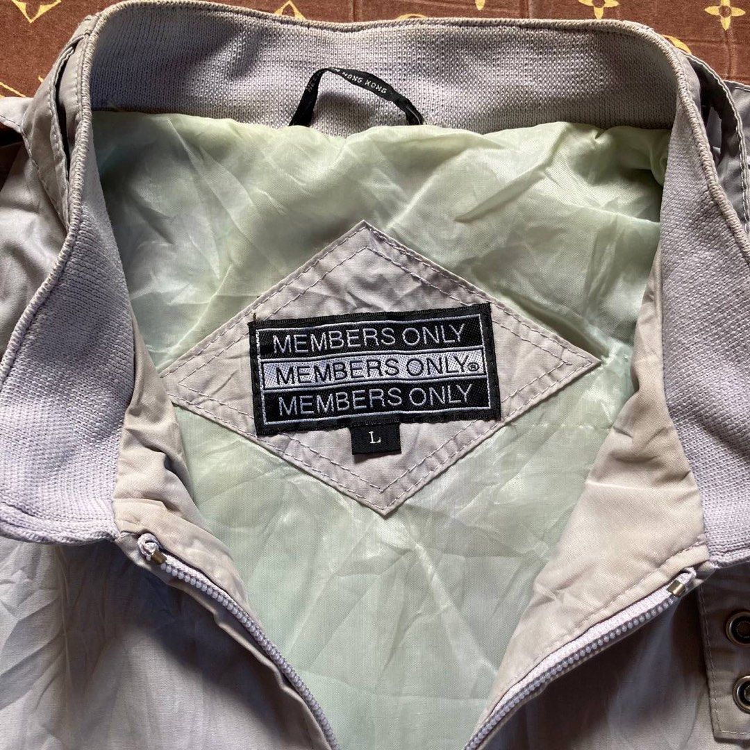 Vintage Member's Only Gray Racing Jacket from The Sopranos, Men's ...