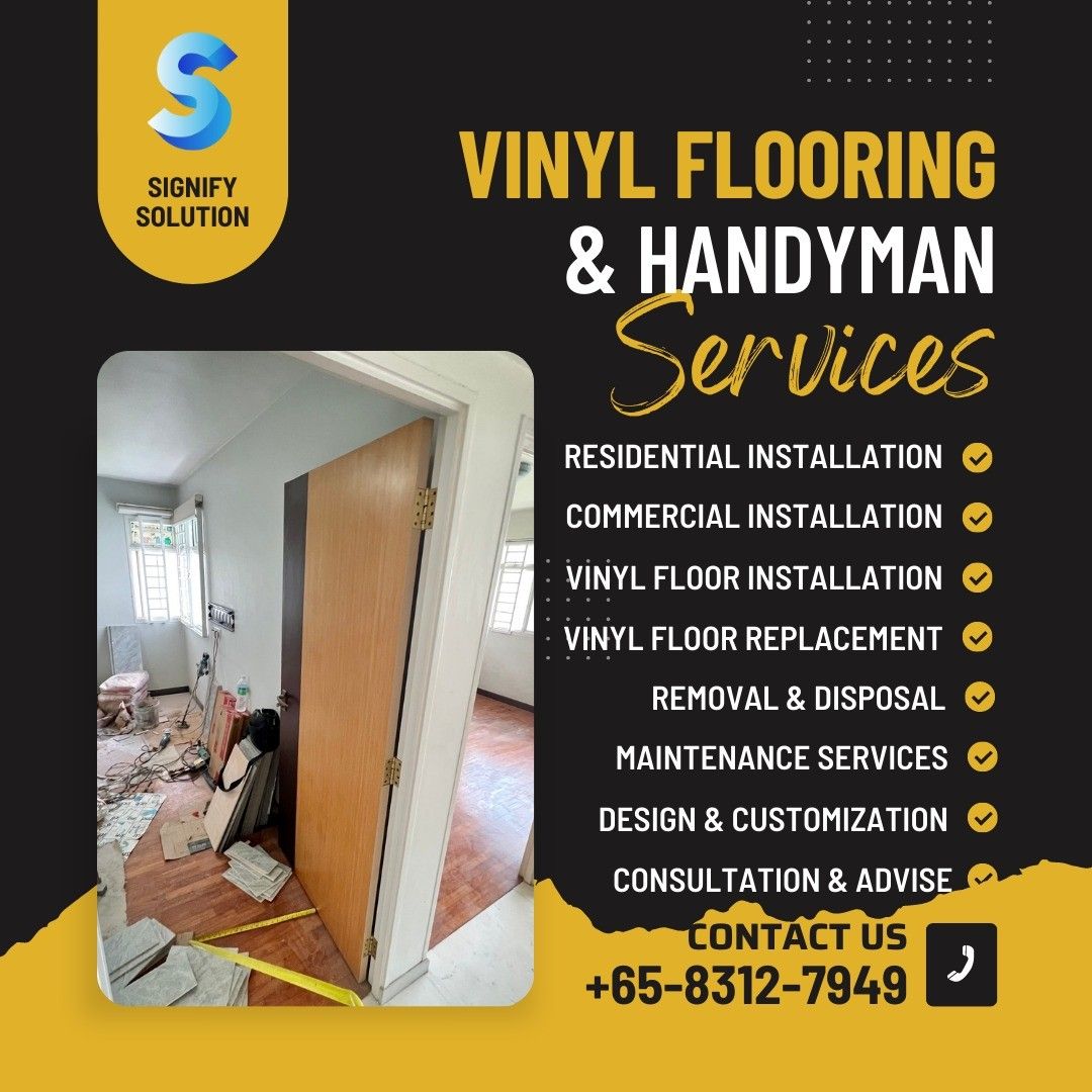 Vinyl Flooring & Handyman Services Expert Installation, Replacement