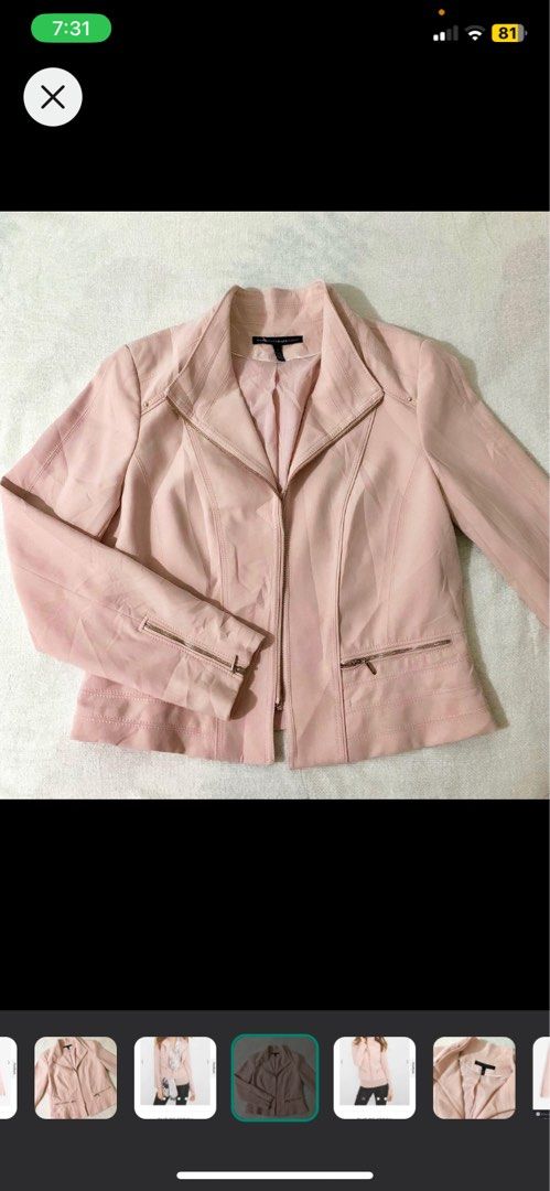 White house black market pink jacket sale