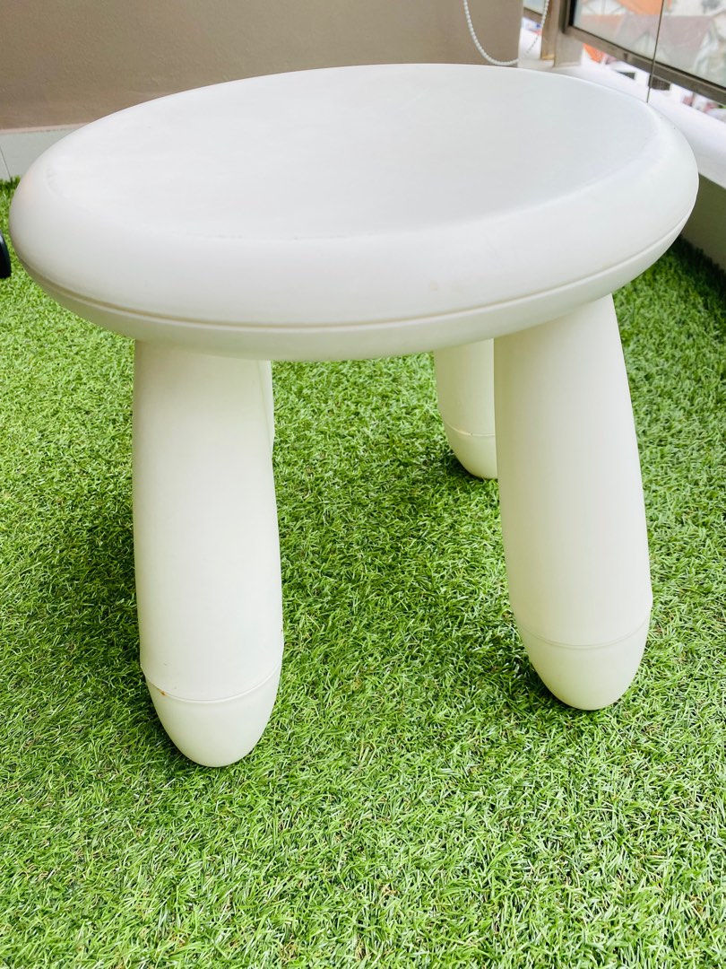 White stool, Furniture & Home Living, Furniture, Chairs on Carousell
