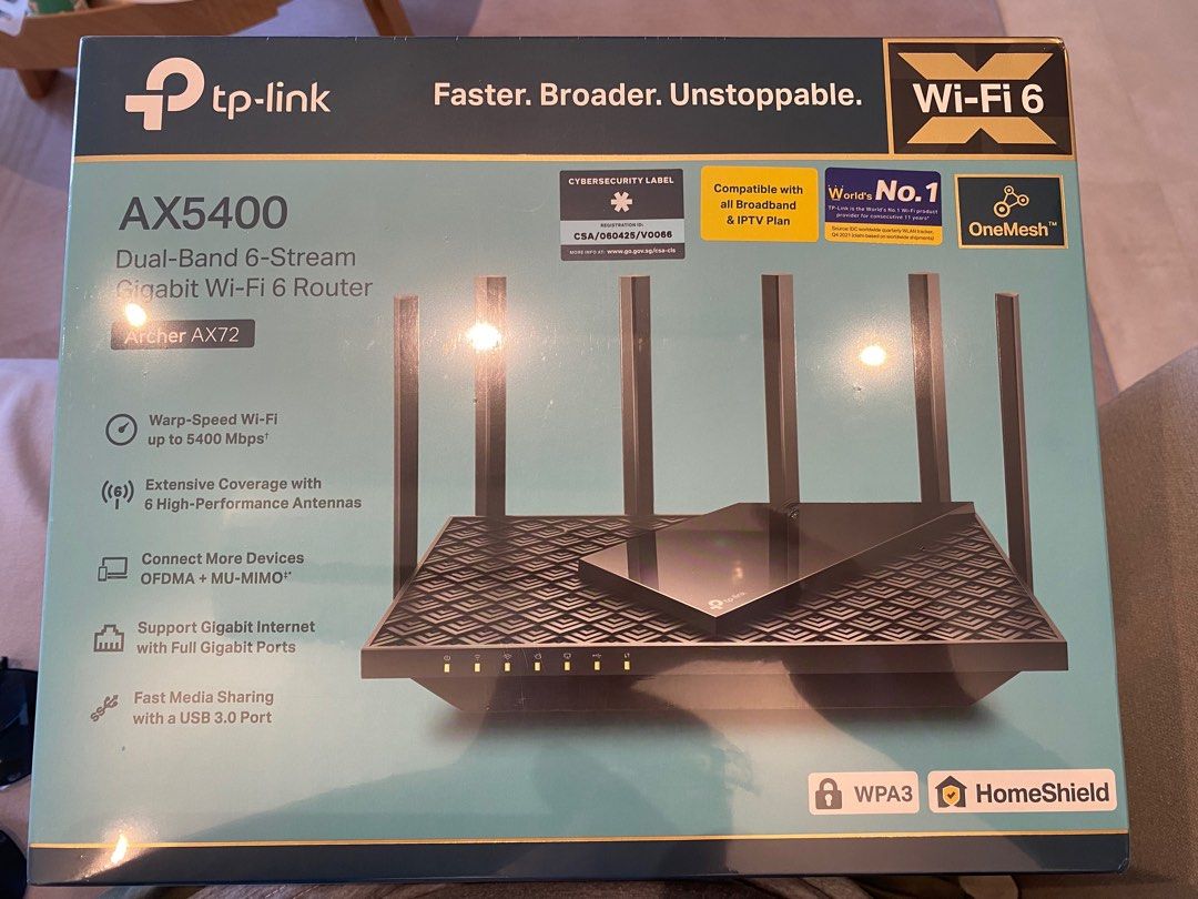 Wi-Fi 6 router, Computers & Tech, Parts & Accessories, Networking on