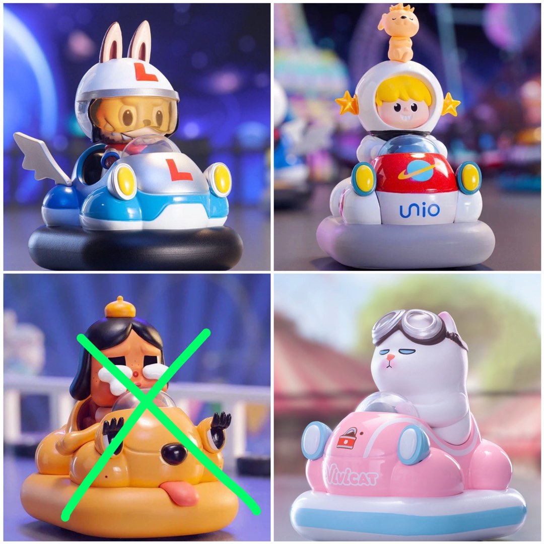 [WTS] POPMART BUMPER CAR Unio, Vivicat, Labubu, Hobbies & Toys, Toys