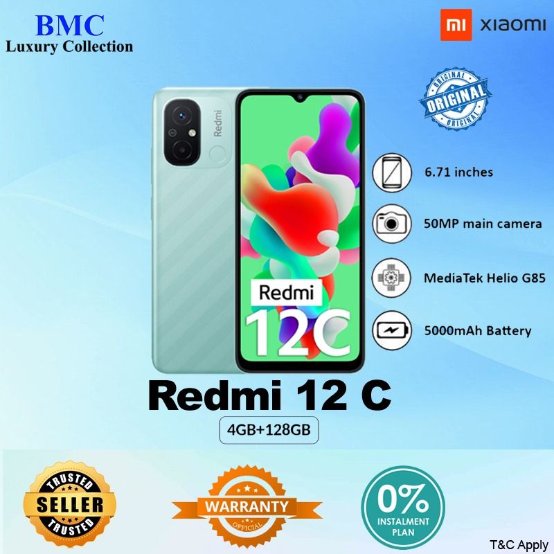 Xiaomi Redmi 12C (4GB/6GB +128GB) – Original Malaysia Set – Satu Gadget  Sdn. Bhd.