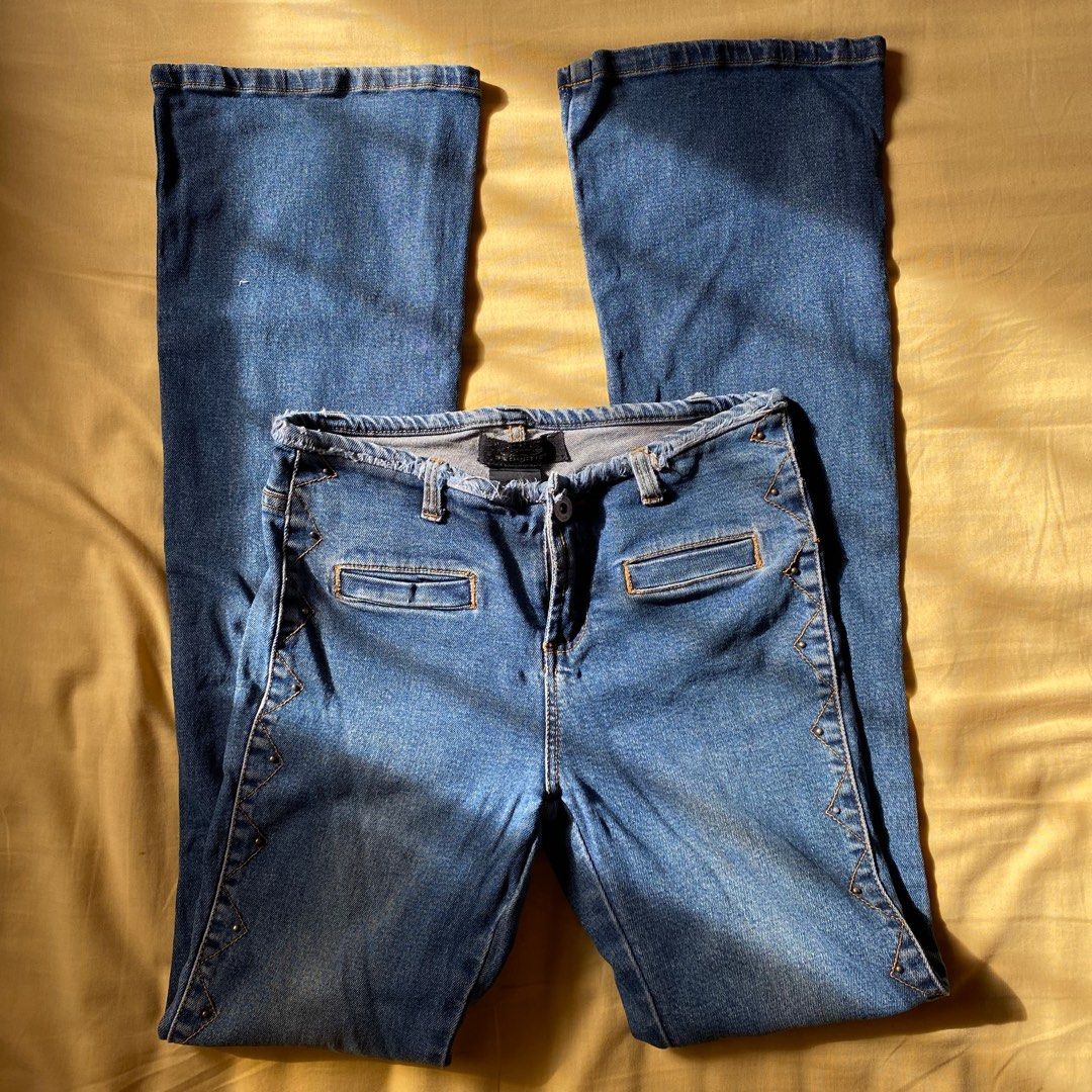 y2k vintage waistless jeans, Women's Fashion, Bottoms, Jeans on