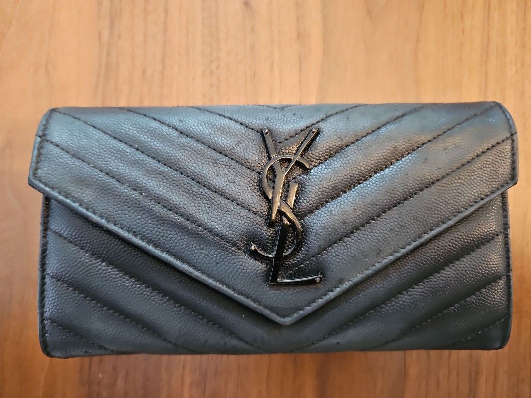 Ysl large monogram wallet sale