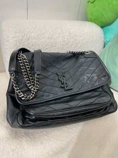 Authentic YSL Niki Croco, Luxury, Bags & Wallets on Carousell