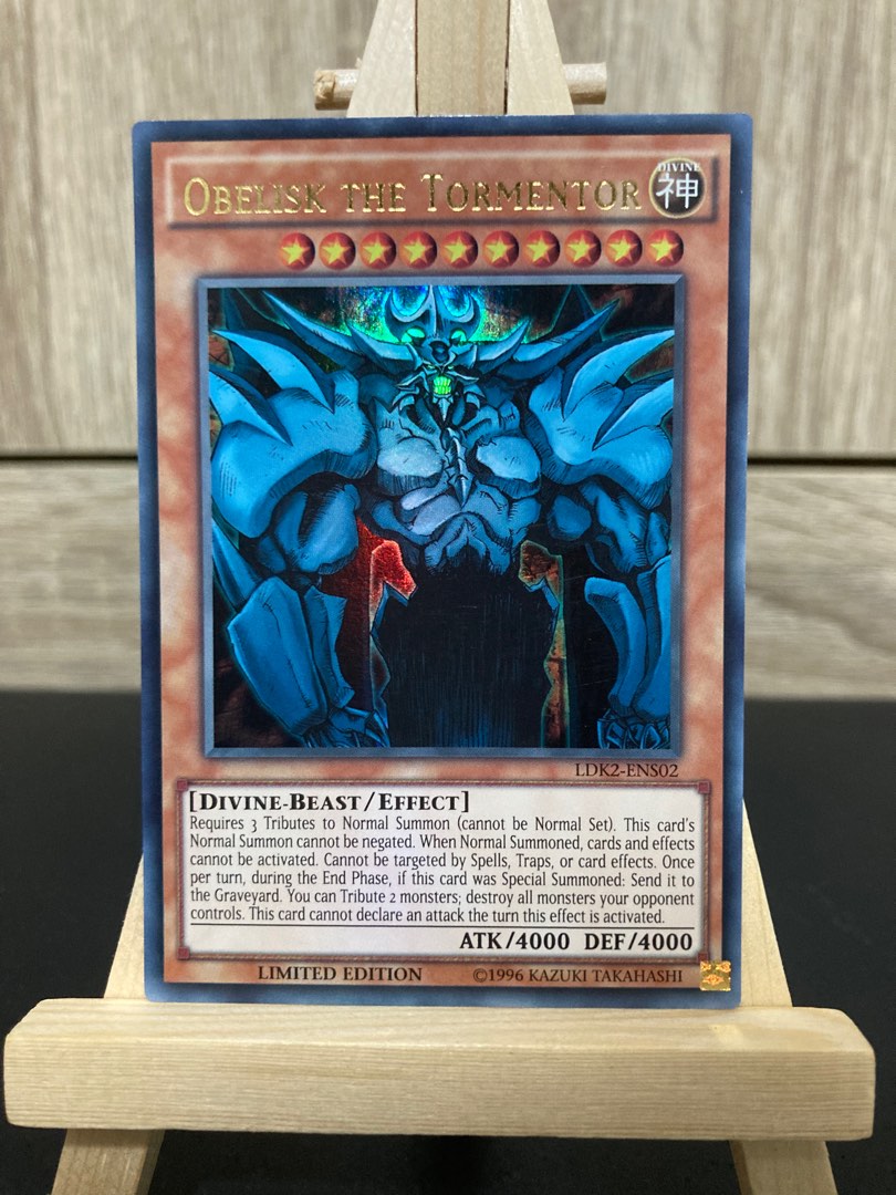 Obelisk The Tormentor Figure Yu-Gi-Oh! TCG Card - Obelisk The Tormentor  (Soul Energy/Fist Of Fate) - Near Mint Condition Yugioh Card