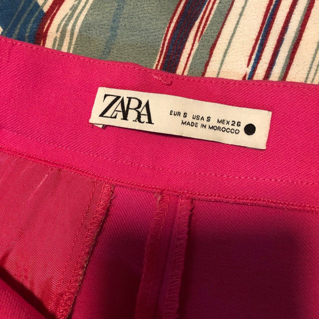 Zara pink trousers, Women's Fashion, Bottoms, Other Bottoms on Carousell