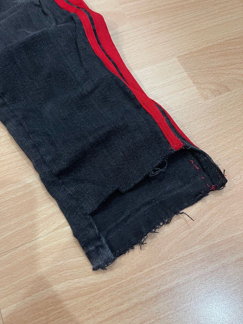 Zara Red Stripe Skinny Jeans