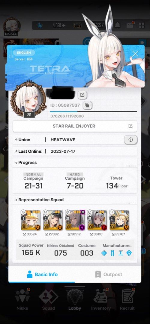 110 Nikke Lvl 228 Account for sale (Nikke Goddess), Video Gaming, Video