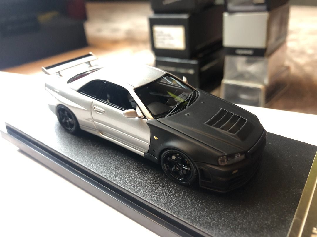 1/43th HPI Nissan Skyline R34 GTR Z-Tune Test 2004 Suzuka, Toys