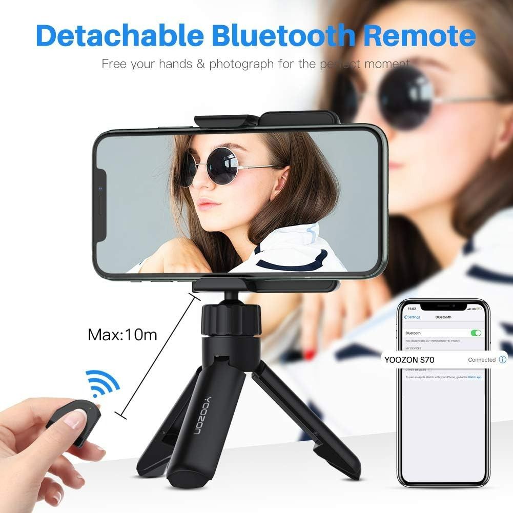 3426) YOOZON BLUETOOTH PHONE TRIPOD,MINI SELFIE STICK TRIPOD STAND