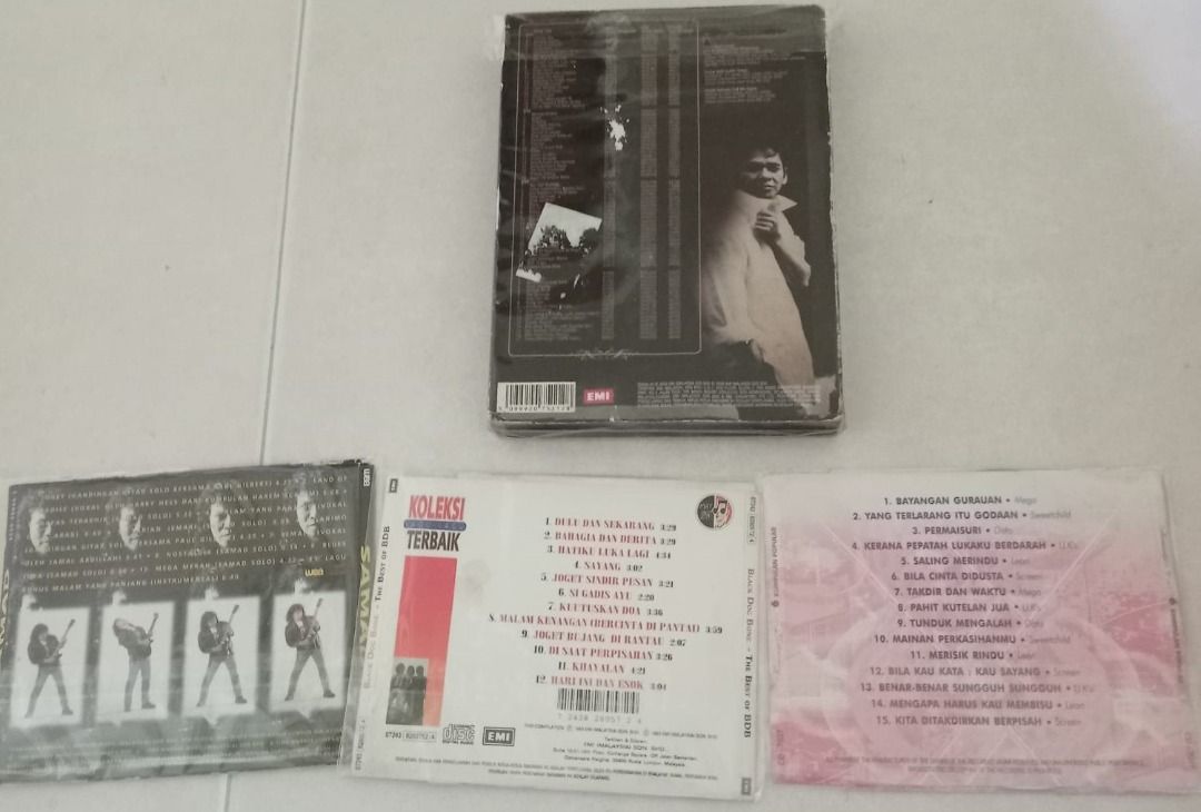 4 Pieces Malay CDs Bahasa Melayu Lagu-Lagu, Hobbies & Toys, Music ...