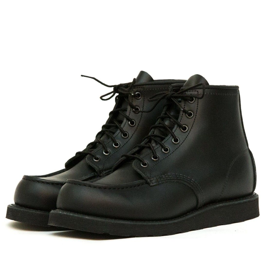 Red wing moc outlet toe all black