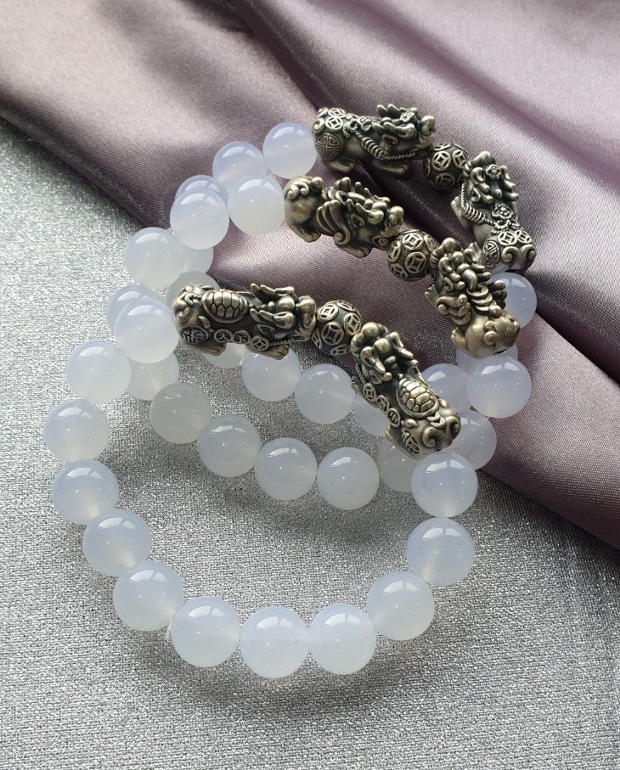 White ball bracelet store