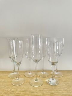 🇬🇧 7-pc Wine Champagne Glasses