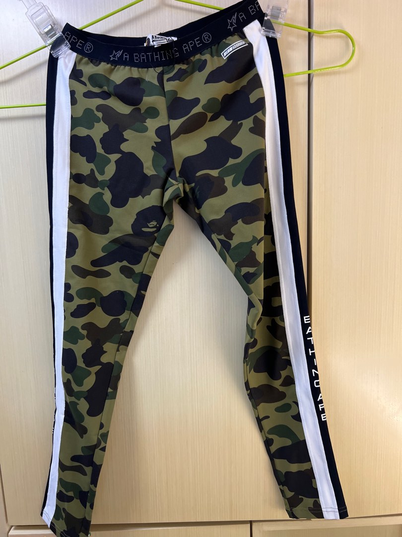 袁人A bathing APE Leggings 迷彩, 女裝, 運動服裝- Carousell