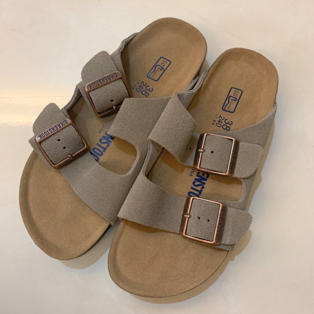 Birkenstock arizona hotsell steer taupe