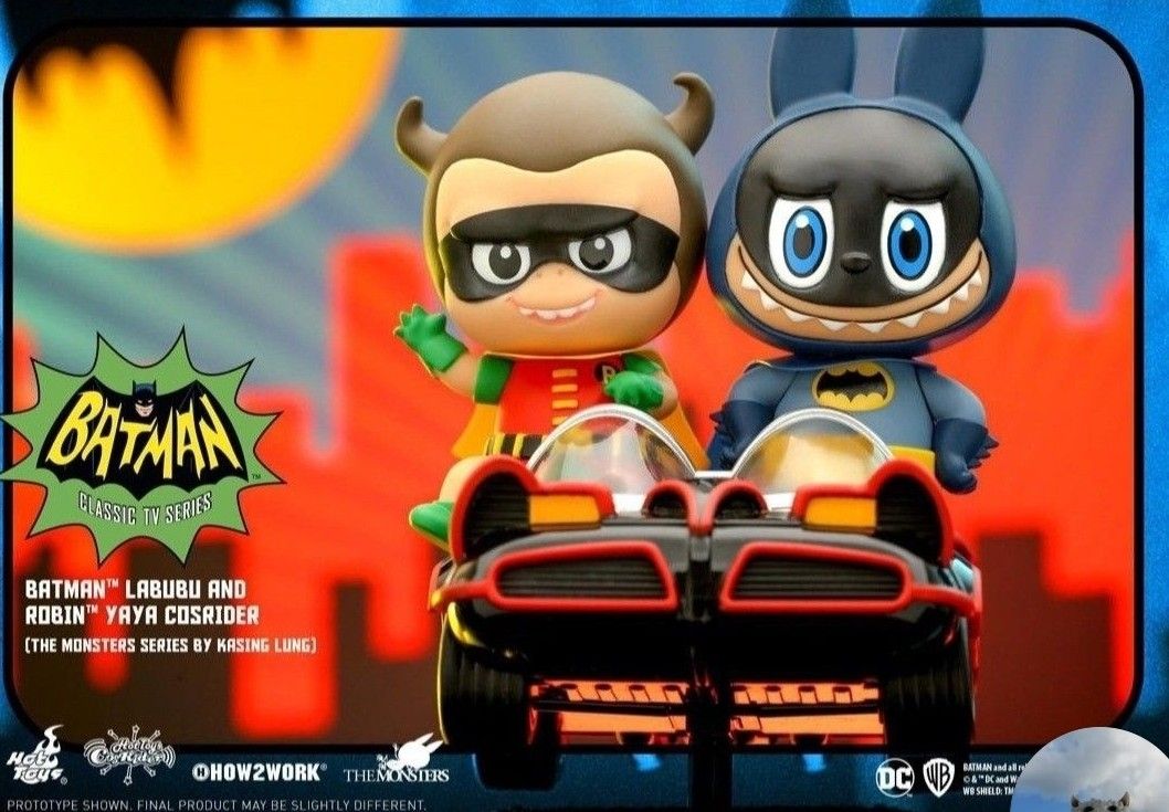 徵收'' labubu batman 搖搖車，How2work hottoys Batman Labubu& Robin