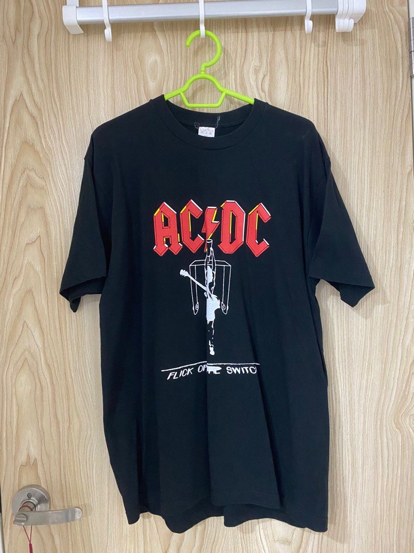 ACDC Oversized Band T shirt, Men's Fashion, Tops Sets, Tshirts