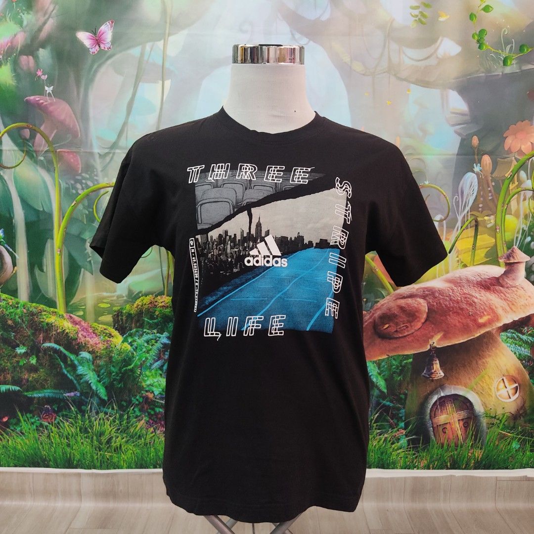 Adidas 3 shop stripe life shirt